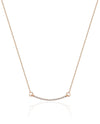 14K Solid Gold Celebration Diamond Bar Necklace