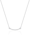 14K Solid Gold Celebration Diamond Bar Necklace