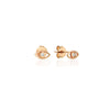 14K Gouden Boze Oog Studs met Diamanten