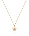 14K Solid Gold Le Fleur Diamond Necklace