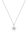 14K Solid Gold Le Fleur Diamond Necklace