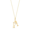 14K Solid Gold Fish Necklace