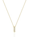14K Gouden Illusie Diamanten Halsketting