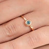 Rose Gold Solitaire Ring holiday gift idea