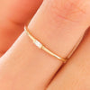 14K Solid Gold Alma Baguette Diamond Ring