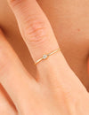 14K Solid Gold Audrey Diamond Ring