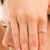 14K Solid Gold Audrey Diamond Ring