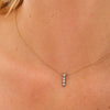 14K Gouden Illusie Diamanten Halsketting