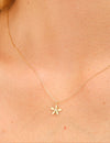 14K Solid Gold Le Fleur Diamond Necklace
