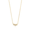 14K Solid Gold Triple Astral Lucky StarNecklace