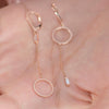 14K Solid Gold Marissa Baguette Earrings
