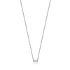 14K Solid Gold Bethany Baguette Necklace with Diamonds