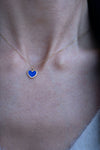 14K massief gouden Mon Coeur hanger met emaille (zonder ketting)