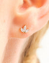 14K Gouden Bloemen Studs