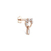 14K Solid Gold Queen Diamond Tragus with Diamonds