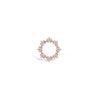 14K Gouden Flower Ring Tragus met Diamanten