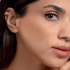 14K Gouden Flower Ring Tragus met Diamanten