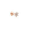 14K Solid Gold Sun Tragus with Diamonds