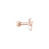 14K Solid Gold Lightning Gold Tragus