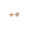 14K Gouden Heart Pave Tragus met Diamanten