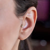 14K Solid Gold Star Tragus with Diamonds