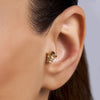 14K Solid Gold Golden Skull Tragus