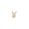 14K Solid Gold Rabbit Tragus with Diamonds