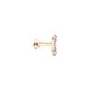 14K Solid Gold Triumph Tragus with Diamonds