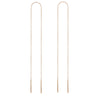 14K Solid Gold Joyful Dance Chain Earring