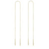 14K Solid Gold Joyful Dance Chain Earring
