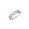 Love Symphony Ring in Yellow Gold with blue diamonds