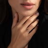 14K Gouden Ring met Twee Harten