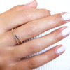 Spring Breeze Blue Diamond Ring | 14K Gold | Elegant Dual Band Design