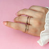14K Gouden Silhouet Stapelring