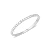 White Gold Silhouette Stacking Ring for holiday gifts