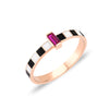 14K Gouden Dolce-Ring met Gecertificeerd Email