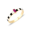 14K Gouden Dolce-Ring met Gecertificeerd Email