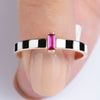 14K Gouden Dolce-Ring met Gecertificeerd Email