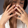 14K Solid Gold Dolce Ring with Certified Enamel