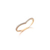 Rhythm Gold Ring in Yellow Gold with sparkling zircon stones