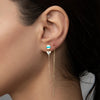 14K massief gouden Summertime Mono-oorbel