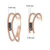 Spring Breeze Blue Diamond Ring | 14K Gold | Elegant Dual Band Design