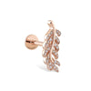 14K Solid Gold Hand Branch with Diamonds