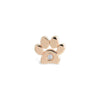 14K Solid Gold Paw Tragus with Diamonds